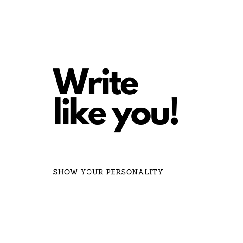 Be Yourself When Writing 4 Tips